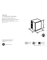 Preview for 1 page of GE AHR30LM Dimensions And Installation Information