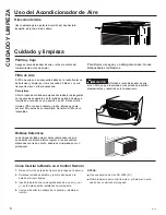 Предварительный просмотр 22 страницы GE AHS06 Owner'S Manual