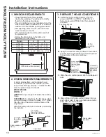 Предварительный просмотр 10 страницы GE AHTK08AA Owner'S Manual & Installation Instructions