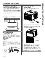 Предварительный просмотр 9 страницы GE AHTK18BA Owner'S Manual & Installation Instructions