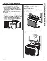 Предварительный просмотр 13 страницы GE AHTT06 Owner'S Manual & Installation Instructions