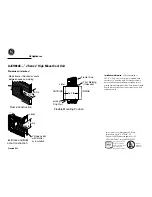 Предварительный просмотр 2 страницы GE AJCH08AC Dimension Manual