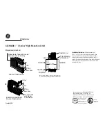 Preview for 2 page of GE AJCH10DC Wall Case Dimensions