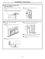 Preview for 21 page of GE AJCM10ACDW1 Owner'S Manual And Installation Instructions