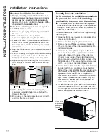 Preview for 12 page of GE AJCQ06LWJ Owner'S Manual & Installation Instructions