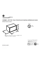 Предварительный просмотр 1 страницы GE AJCS08ACA Wall Case Dimensions