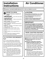 Предварительный просмотр 12 страницы GE AJHS10DCC Owner'S Manual & Installation Instructions