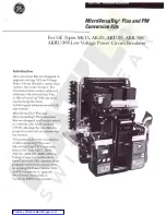 Preview for 1 page of GE AK-15 Installation Instructions Manual