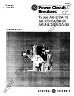 GE AK-2A-15 User Maintenance Manual preview