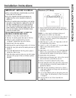 Предварительный просмотр 11 страницы GE AKCQ08ACJ Owner'S Manual & Installation Instructions