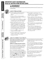 Preview for 2 page of GE AKQ12DNT1 Owner'S Manual And Installation Instructions