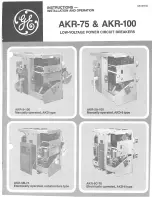 Preview for 1 page of GE AKR-75 Series Instructions - Installation And Operation