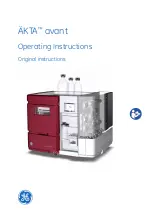 GE AKTA avant Operating Instructions Manual preview