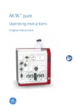 GE AKTApure Operating Instructions Manual preview