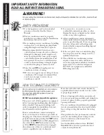 Preview for 2 page of GE AKW10 Series Owner'S Manual And Installation Instructions