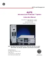 GE ALPS Instruction Manual preview