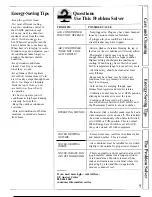 Preview for 7 page of GE AME18 Use And Care & Installation Manual