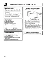 Предварительный просмотр 10 страницы GE AMV12 Use And Care & Installation Manual