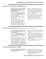 Preview for 6 page of GE ANSI Owner'S Manual