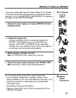 Предварительный просмотр 27 страницы GE Answer-Phone 2-9892 Use & Care Manual