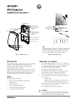 Preview for 1 page of GE AP950PI - Security High-Security PIR Motion... Installation Instructions