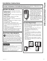 Preview for 9 page of GE APCA10 Series Owner'S Manual And Installation Instructions