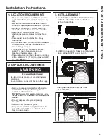 Preview for 11 page of GE APCA12 Series Owner'S Manual And Installation Instructions