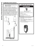 Предварительный просмотр 12 страницы GE APCA14YBMW Owner'S Manual And Installation Instructions