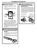 Предварительный просмотр 8 страницы GE APH10 Series Owner'S Manual And Installation Instructions