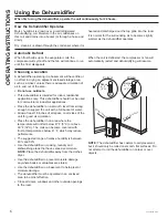 Preview for 6 page of GE APHR50 Owner'S Manual