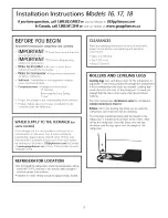 Preview for 9 page of GE Appliances 16 Owner'S Manual And Installation Instructions