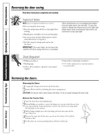 Предварительный просмотр 18 страницы GE Appliances 18 Owner'S Manual