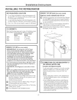 Preview for 21 page of GE Appliances 25 Owner'S Manual & Installation Instructions