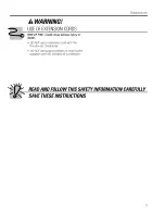 Preview for 3 page of GE Appliances AEE24 Owner'S Manual And Installation Instructions
