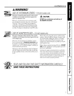 Preview for 3 page of GE Appliances AG_18 Owner'S Manual And Installation Instructions