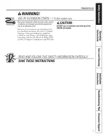 Preview for 3 page of GE Appliances AKH18DNT1 Owner'S Manual And Installation Instructions