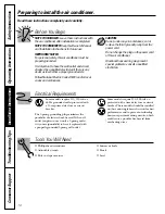 Предварительный просмотр 10 страницы GE Appliances AST05 Owner'S Manual And Installation Instructions