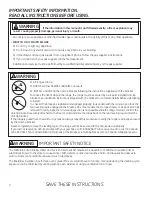 Preview for 2 page of GE Appliances C2S985 Owner'S Manual & Installation Instructions