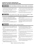 Preview for 4 page of GE Appliances C2S985 Owner'S Manual & Installation Instructions