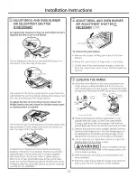 Preview for 53 page of GE Appliances CG5985 Owner'S Manual And Installation Instructions