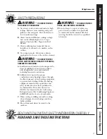 Preview for 3 page of GE Appliances CV936 Owner'S Manual And Installation Instructions