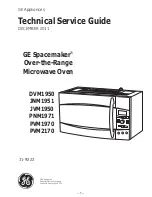 GE Appliances DVM1950 Technical Service Manual preview