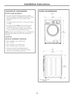 Предварительный просмотр 16 страницы GE Appliances GFWN1100 Owner'S Manual And Installation Instructions