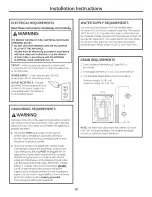 Предварительный просмотр 18 страницы GE Appliances GFWN1100 Owner'S Manual And Installation Instructions