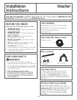 Preview for 15 page of GE Appliances GFWN1100 Owner'S Manual