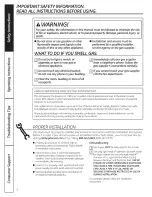 Preview for 2 page of GE Appliances GHDX100GM0WW Owner'S Manual