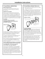 Предварительный просмотр 93 страницы GE Appliances JGB281 Owner'S Manual And Installation Instructions