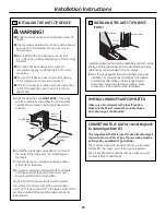 Preview for 44 page of GE Appliances JGB281 Owner'S Manual & Installation Instructions