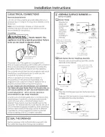 Preview for 43 page of GE Appliances JGBS04 Owner'S Manual And Installation Instructions