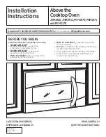 Preview for 1 page of GE Appliances JNM1951 Installation Instructions Manual